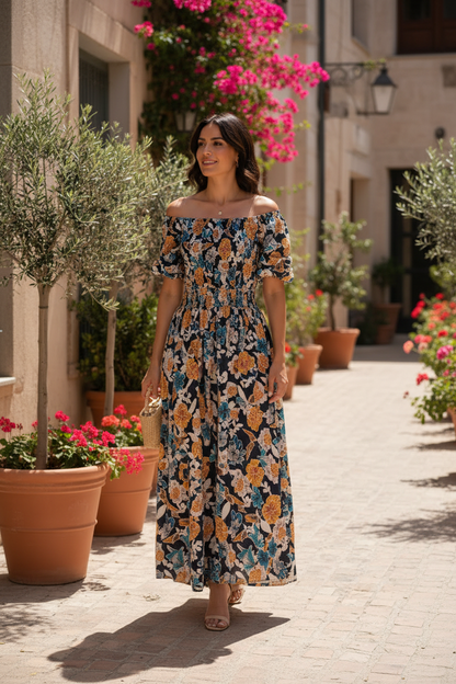 Ava Floral Maxi Dress – Standing