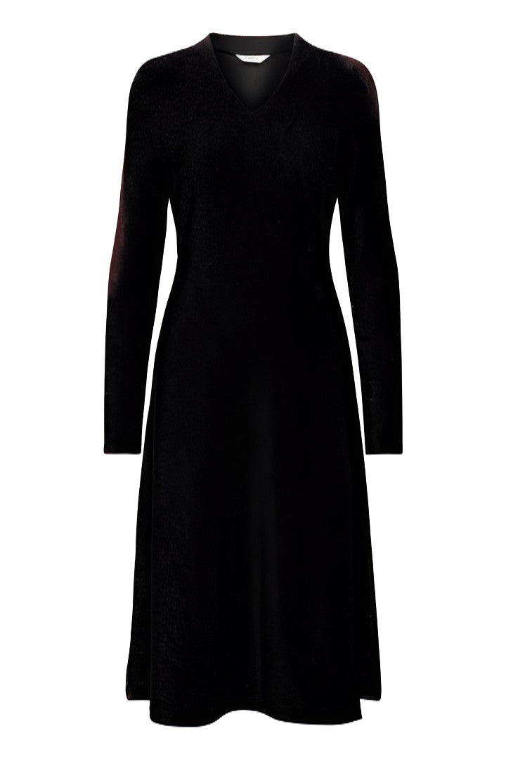 Byoung V neck Midi Dress in Stretch crepe Sparkle fabric  20818328