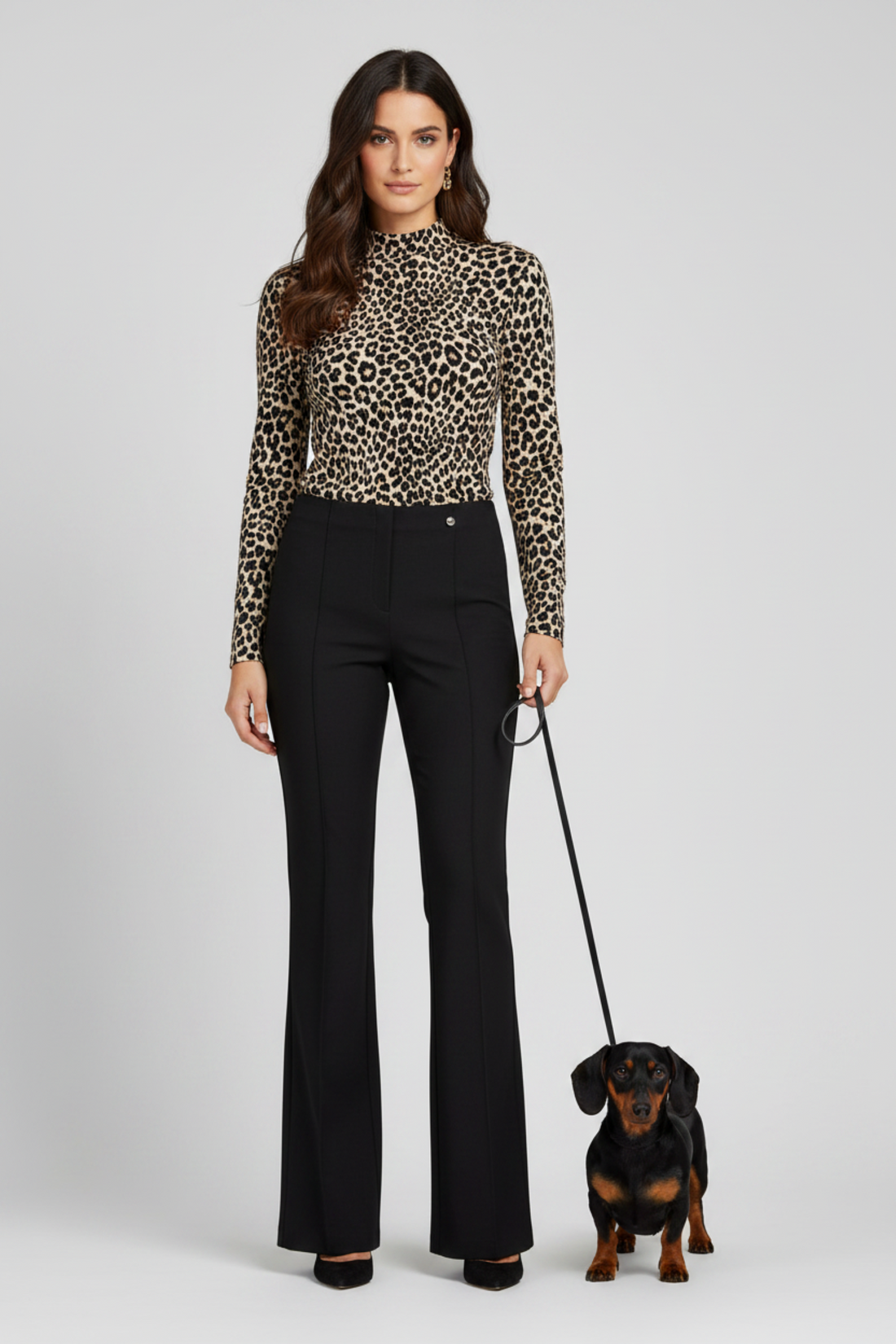 Robell Joella Bootcut trousers Black  53458