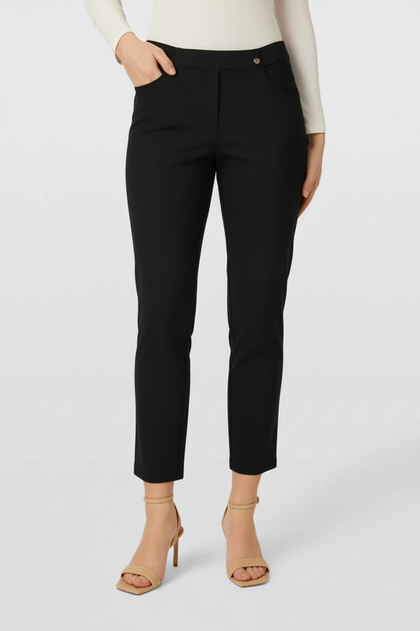 Black trousers - front