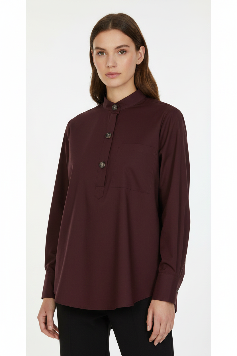 Burgundy Grape Shirt Model