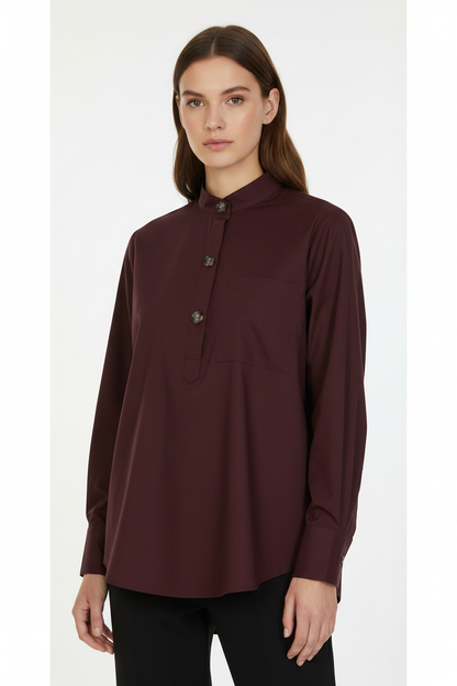 Burgundy Grape Shirt Model