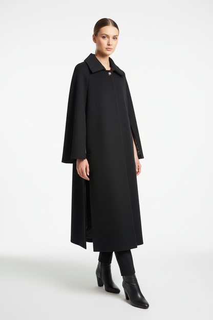 Cape coat LC1757 with side split