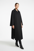 Cape coat LC1757 with side split
