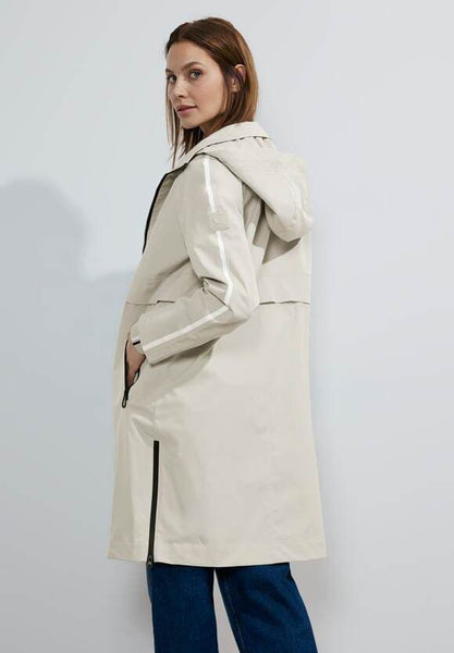 Cecil Shower resistant Trench Coat Champagne Beige  100987