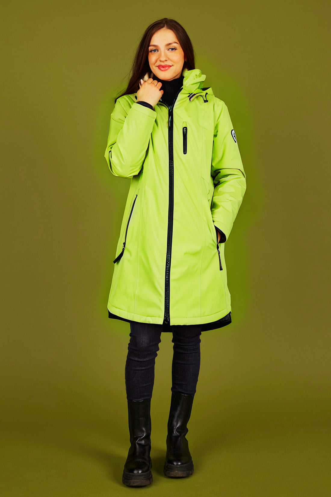 Normann Winter Weight Quilted Waterproof coat 9223 Green