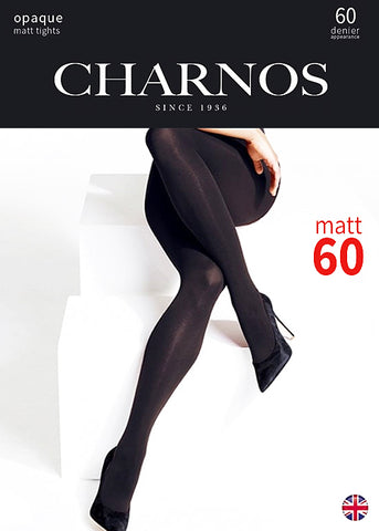 Charnos 60den Black Opaque tights with matt finish