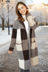 Colour-Block Check Coat – Winter Lifestyle