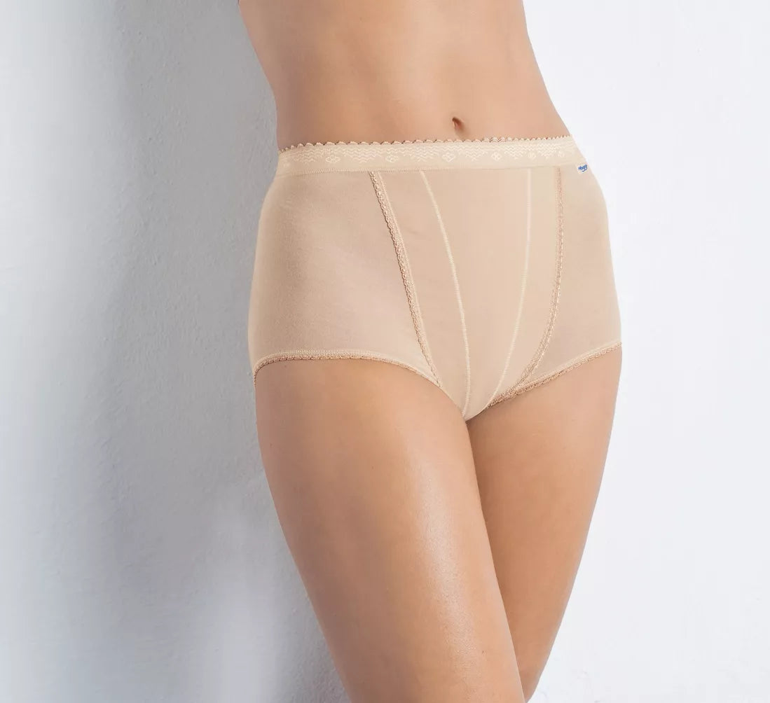 Sloggi Tummy Tuck Control Maxi Briefs 2Pk White or Skin
