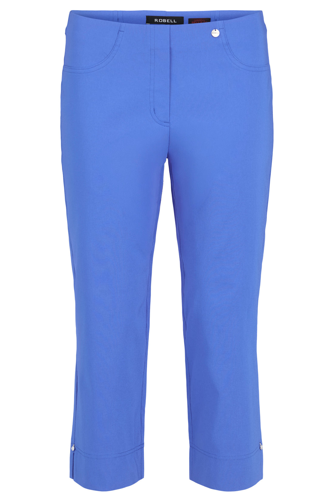 Robell Bella Stretch Capri Trousers in Nautical Blue