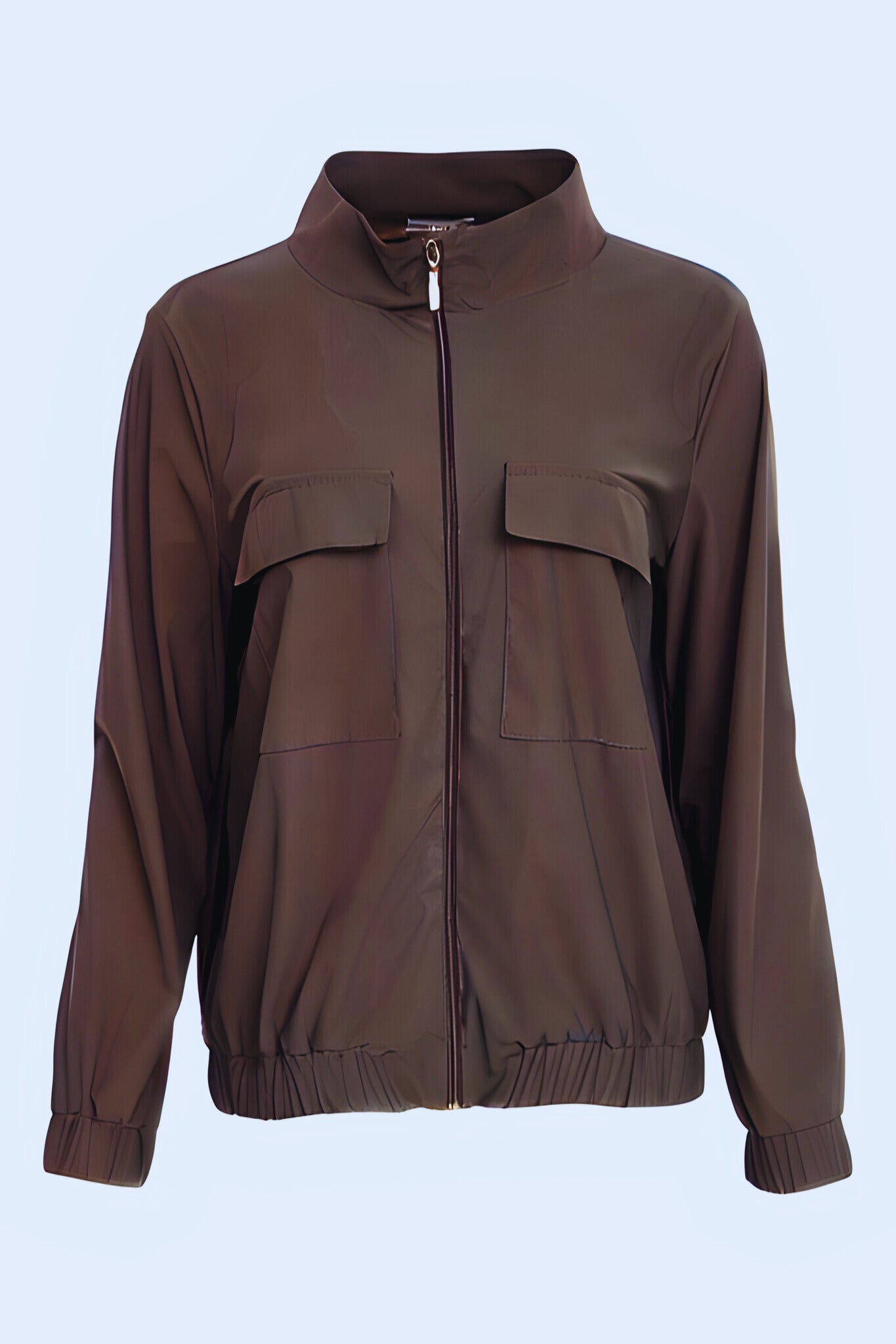 Naya travel fabric Bomber Jacket in Cocoa  Naw25171