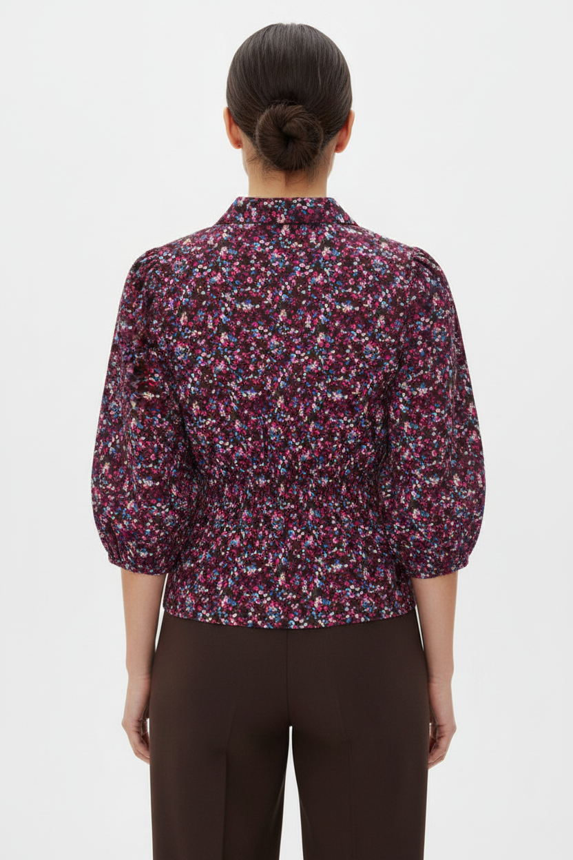 Ditsy floral blouse - back