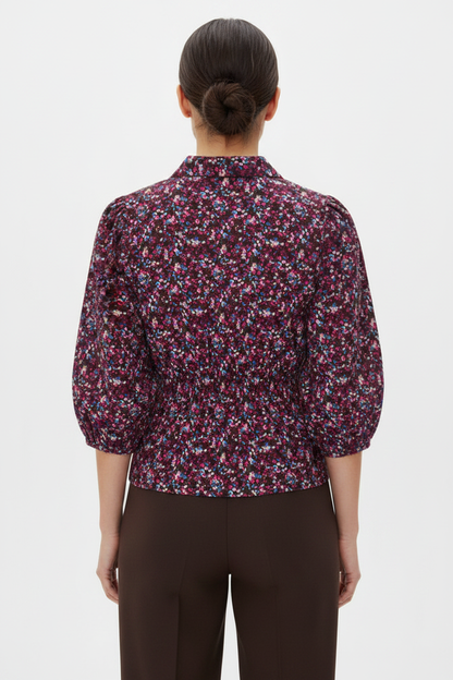 Ditsy floral blouse - back