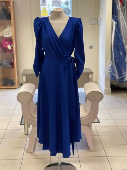 Coco Doll Emo Wrap dress in Royal Blue  Cd51