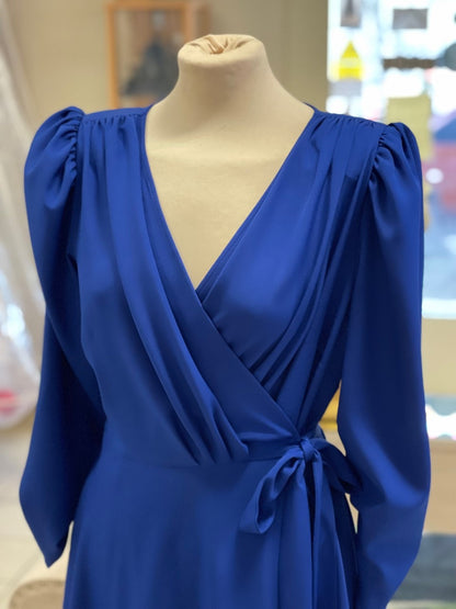 Coco Doll Emo Wrap dress in Royal Blue  Cd51