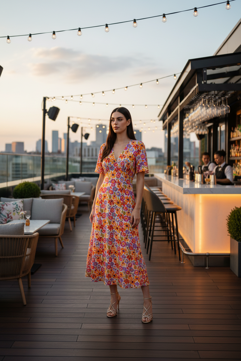 Floral Midi Dress – Bar Lifestyle
