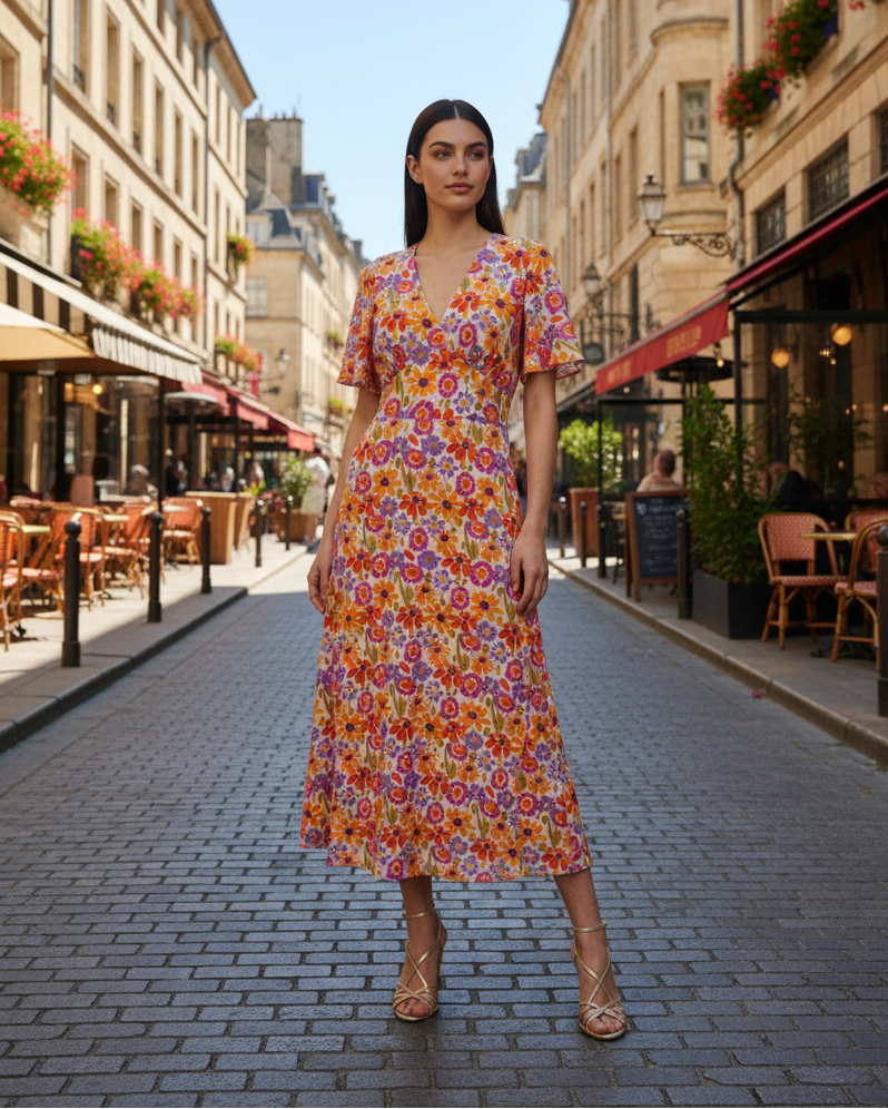Floral Midi Dress – Summer City Lifestyle
