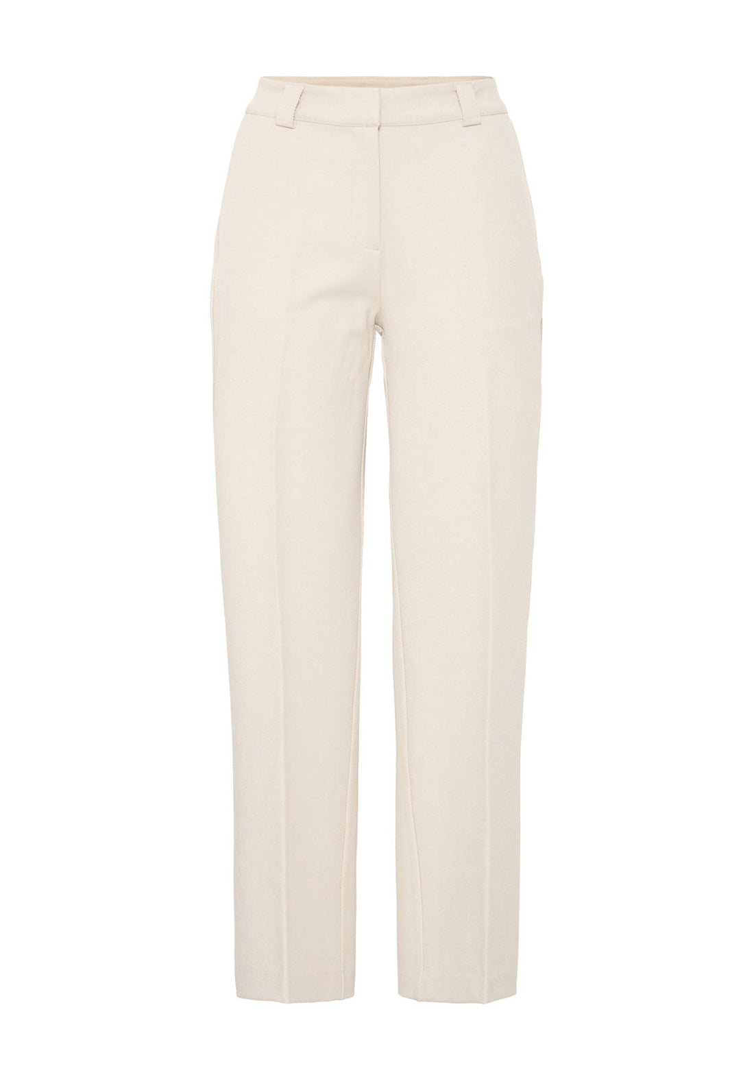 Fransa Straight leg Classic trousers in Cream 2017267
