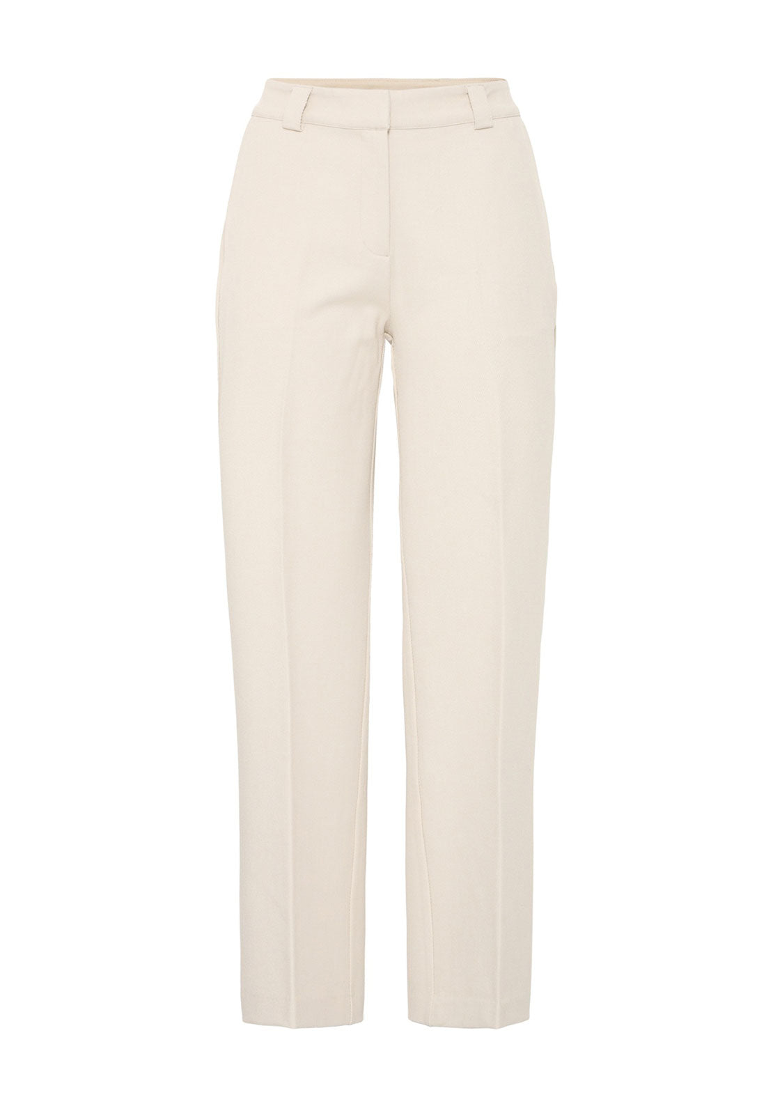 Fransa Straight leg Classic trousers in Cream 2017267