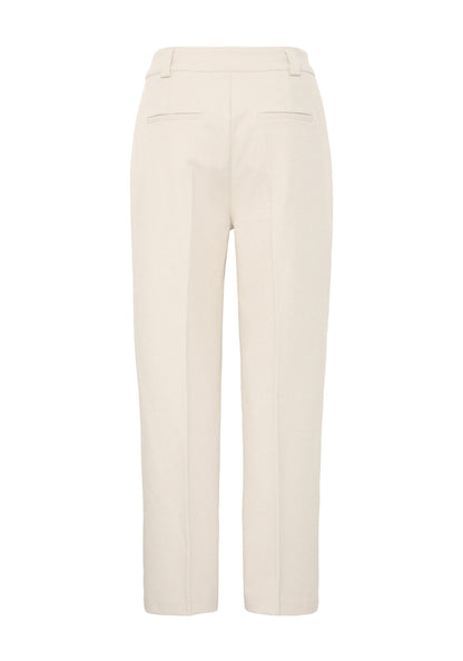 Fransa Straight leg Classic trousers in Cream 2017267