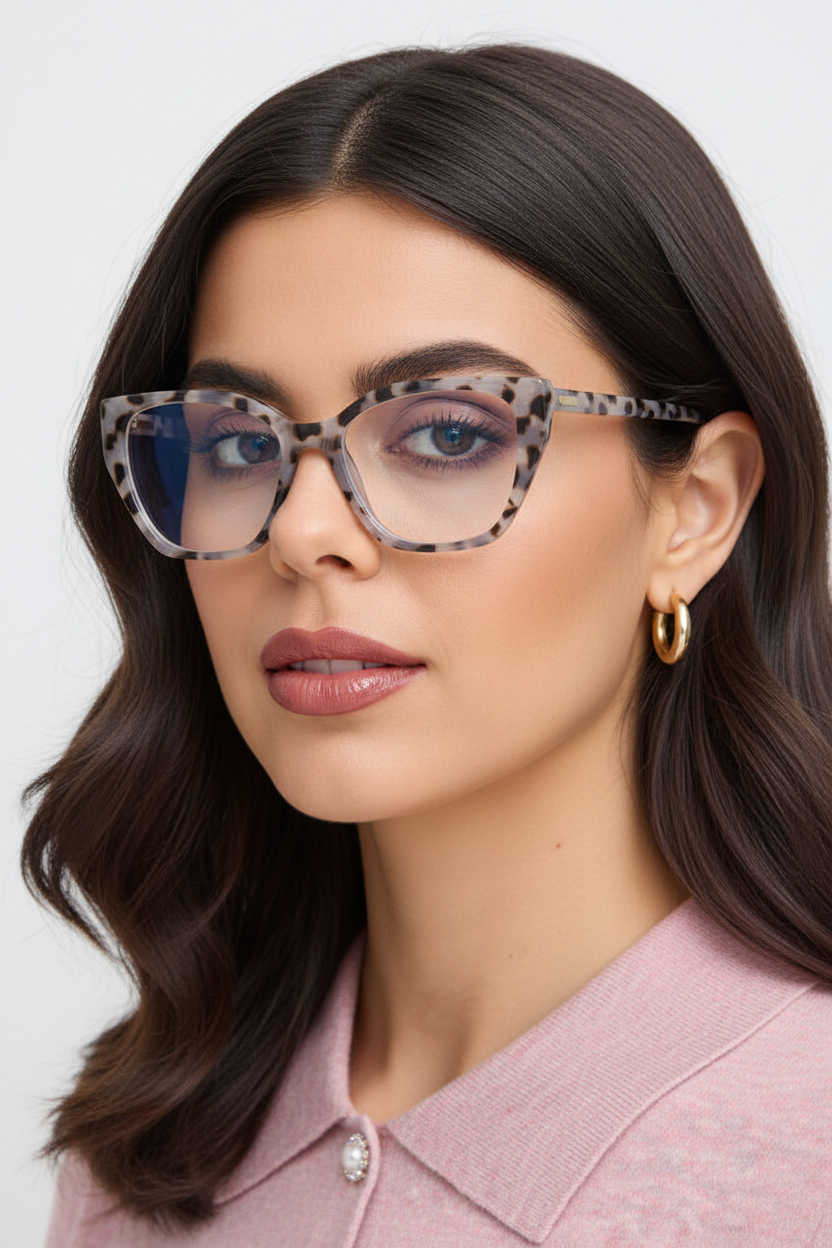 Glamorous reading glasses model image