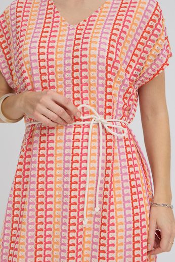 Byoung ByPrisca Crochet knit dress with rope belt 20818441