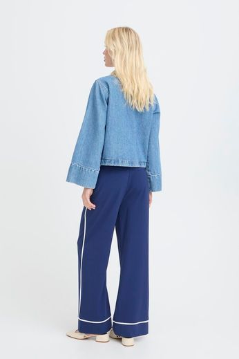Byoung Collarless Denim Jacket 20818565