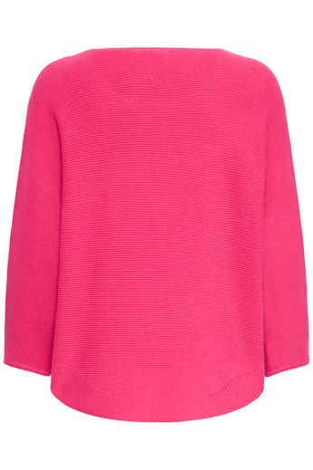 Fransa Ribbed batwing knit in Berry pink 20614105