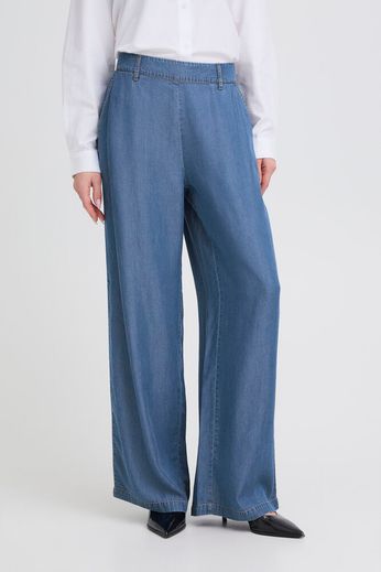 Byoung Wide leg Lyocell Denim Trousers 20818787