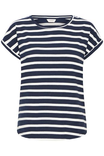 Byoung Round Neck Short Sleeve stripe T Shirt in Pink or Navy 20809561