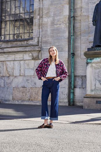 Fransa Claudine Quilted Jacket 20617085 Pink