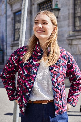 Fransa Claudine Quilted Jacket 20617085 Pink