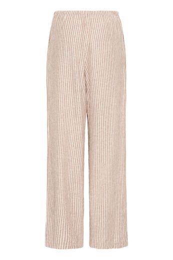 Byoung ByFlakka Linen Blend Trousers in Woodsmoke Strioe 20818829