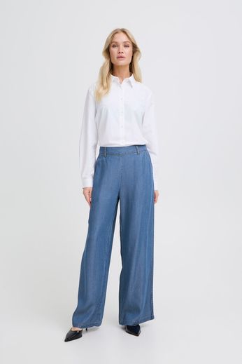 Byoung Wide leg Lyocell Denim Trousers 20818787