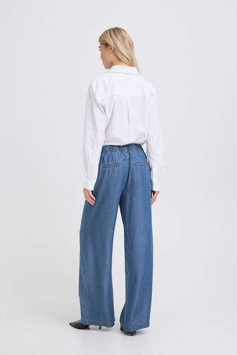 Byoung Wide leg Lyocell Denim Trousers 20818787