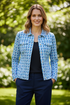 Robell Happy Jacket Blue Mix Model