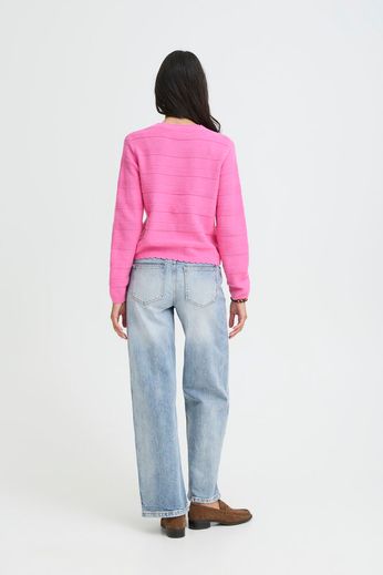 Byoung V Neck Cotton Cardigan in pink or blue 20818460