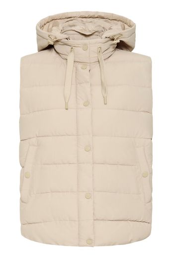 Byoung Short Quilted Gilet with hood. Beige or Rose Pink  20617355