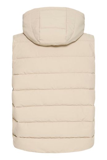 Byoung Short Quilted Gilet with hood. Beige or Rose Pink  20617355