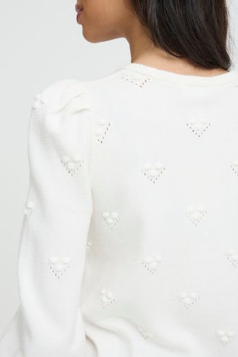 Byoung Pretty Textured Cardigan in Pink Or White 20818444