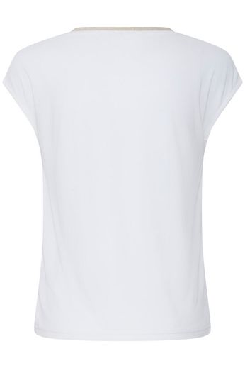 Fransa V neck T Shirt with Gold Trim  20818705