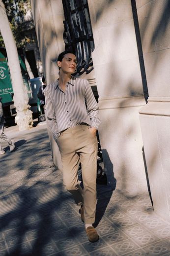 Byoung Tailored Straight leg trousers in Navy or Chinchilla 30" LEG 20816978 26