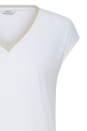 Fransa V neck T Shirt with Gold Trim  20818705