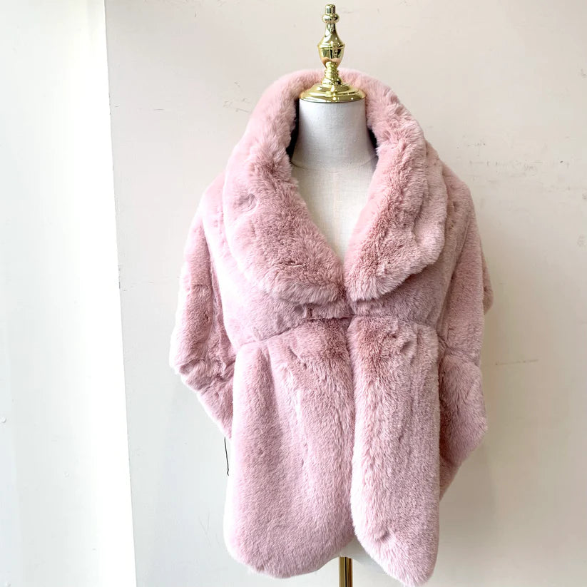Luxurious Faux Fur Shawl