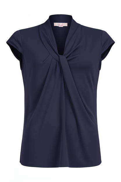 Robell Inka V Neck Cap sleeve top