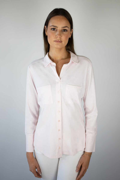 No2morrow Izzy Cotton Shirt. Pink or White
