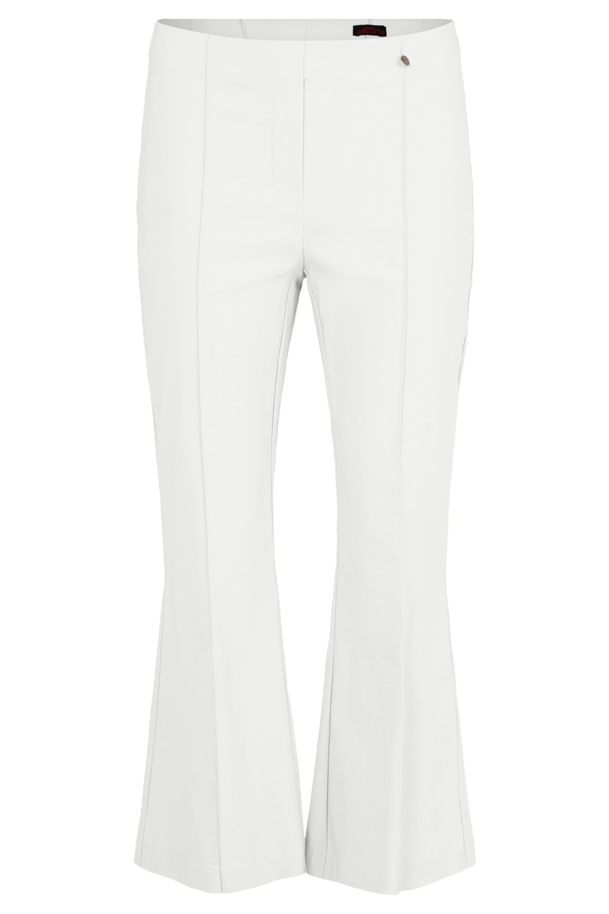 Robell Joella Pull On Stretch Trousers with Kick Flare in white or Hot Pink 53421