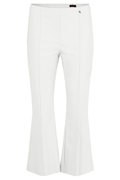 Robell Joella Pull On Stretch Trousers with Kick Flare in white or Hot Pink 53421
