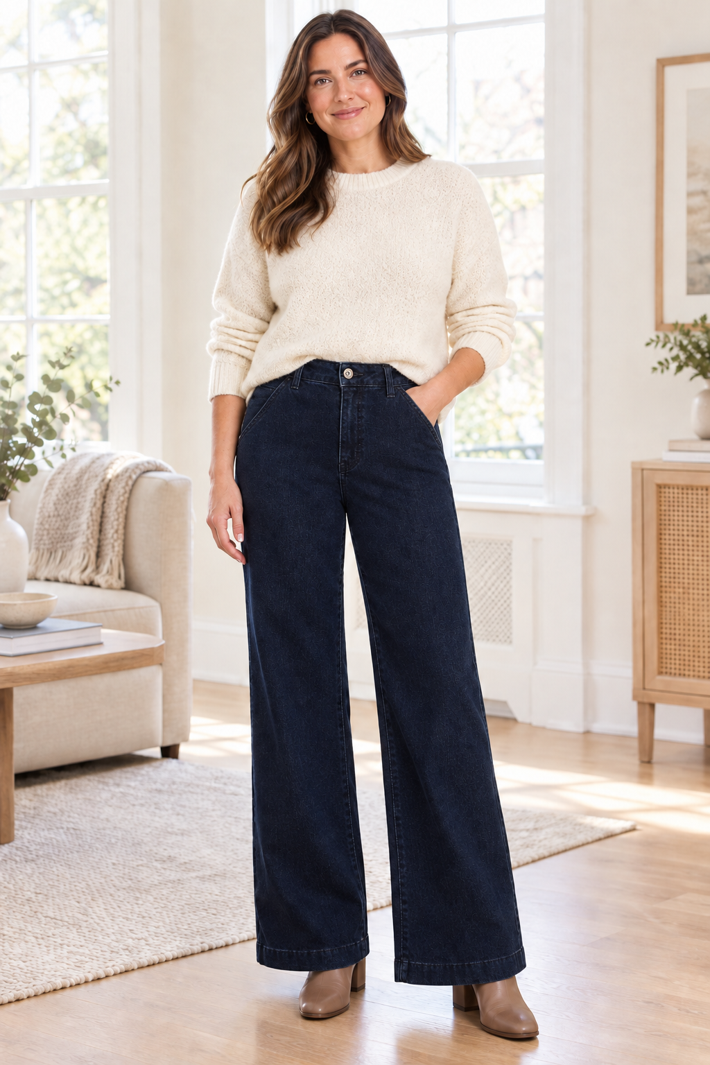 Lifestyle image revised to match the original jeans’ slanted side pockets