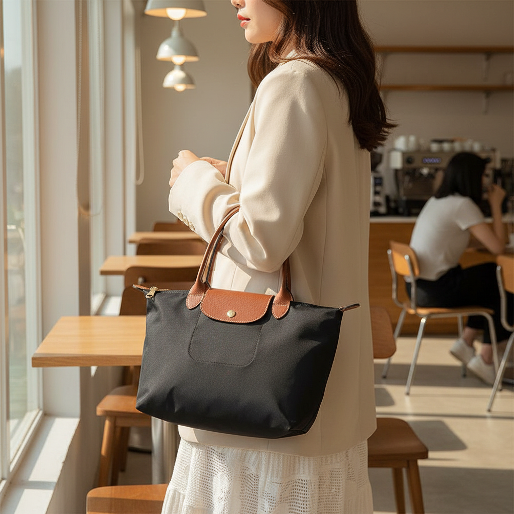 Long Weekend Black Tote - Light Outfit